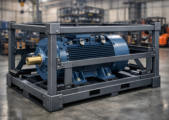 Steel Crates for Industrial Motor Packaging