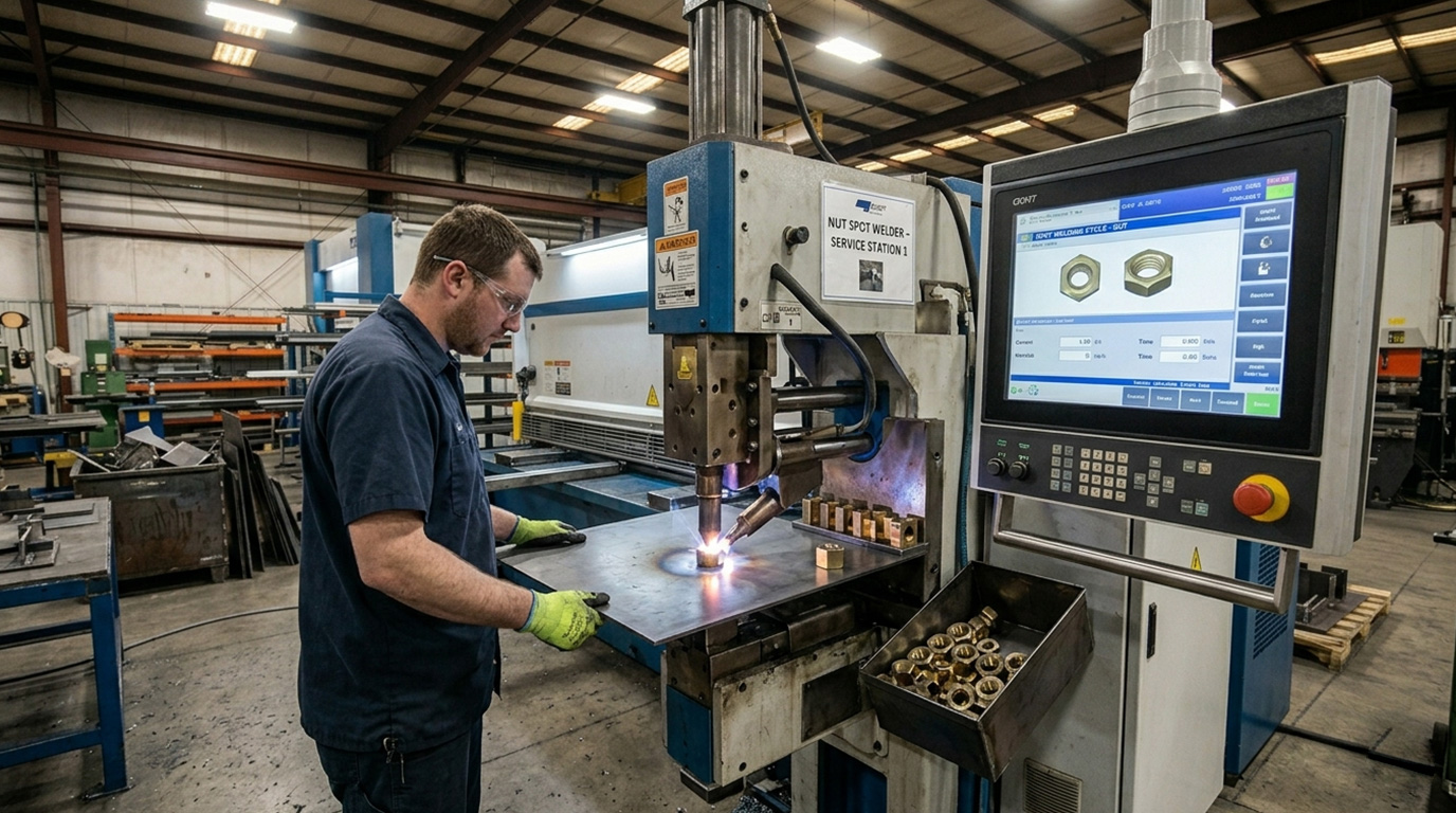 Spot Welding Machine for Nuts